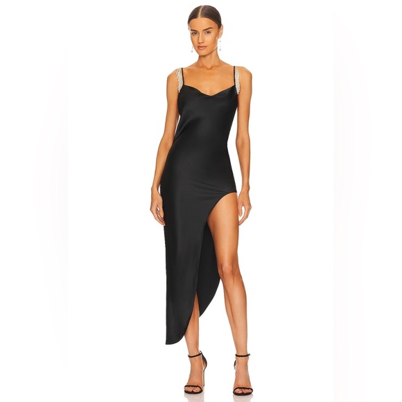 Fleur du Mal Dresses & Skirts - FLEUR DU MAL COWL NECK SLIP WITH PEARL TASSELS